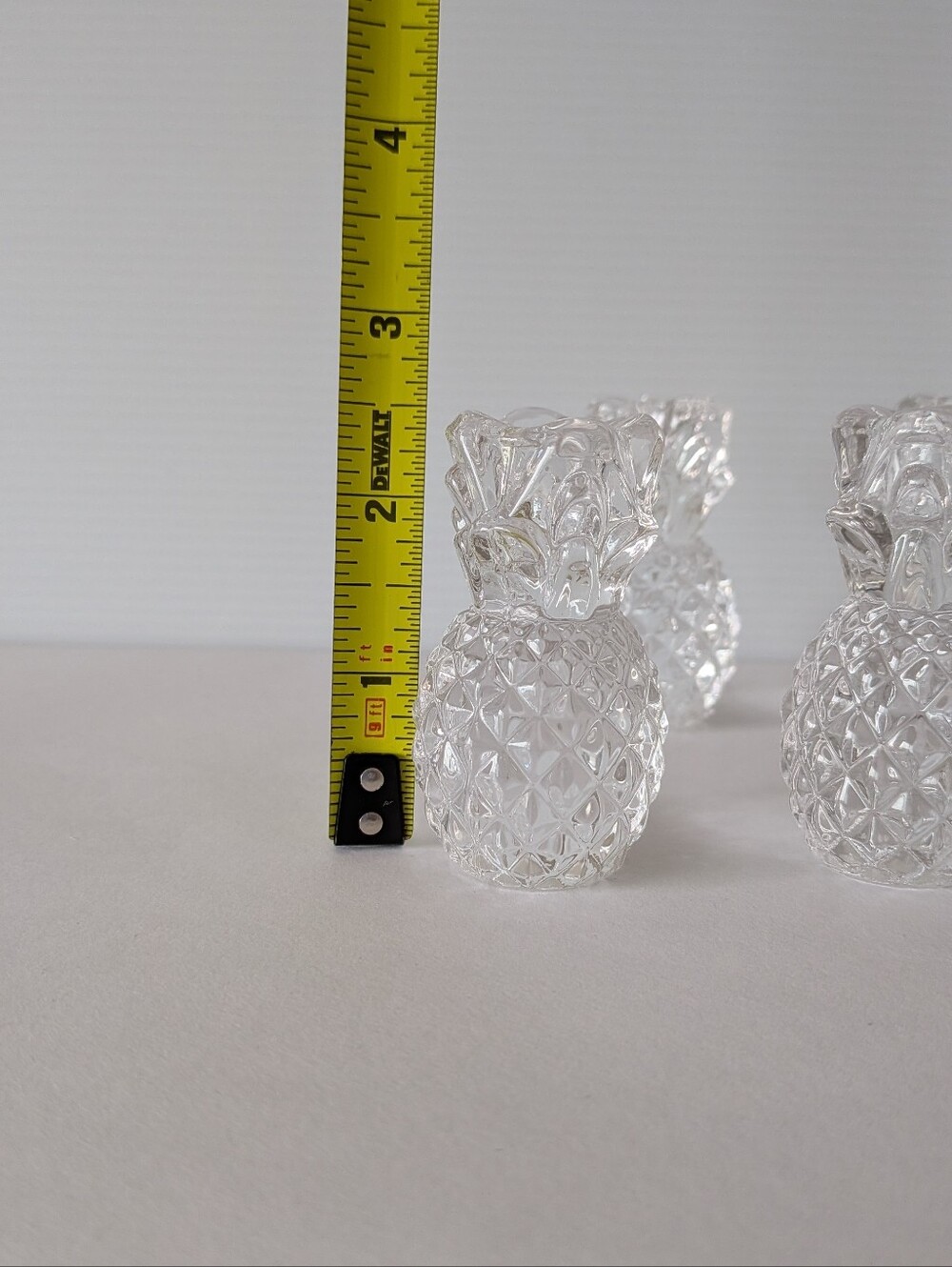 Williams Sonoma Clear Pineapple Taper Candle Holders - Set of 4 - Picture 4 of 13